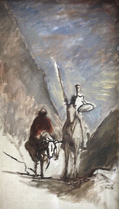 Don Quijote y la mula muerta de Honoré Daumier